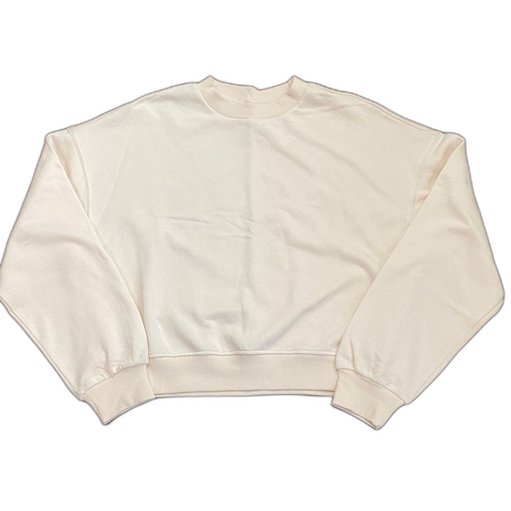 H&M Women's Cream Crewneck Sweatshirt